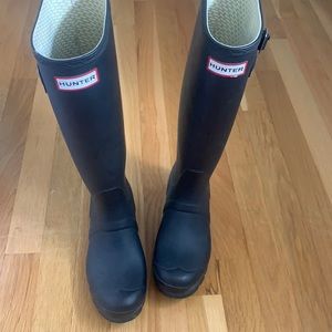 Tall hunter rain boots